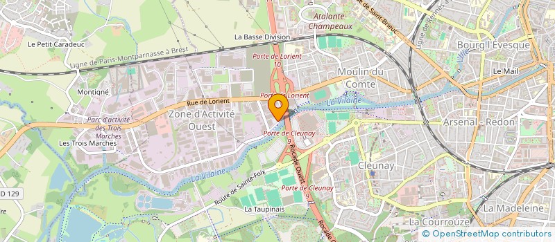 localisation de l'entreprise SHOW TIME WEST  RENNES