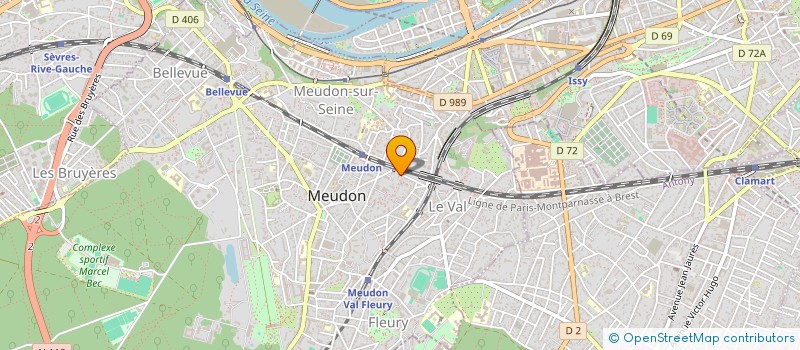 localisation de l'entreprise SHOWCASE BOOKS à MEUDON