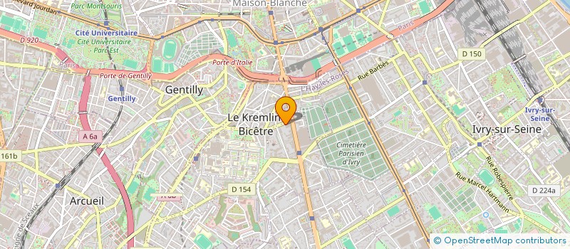 localisation de l'entreprise SHOWPROD à LE KREMLIN-BICETRE