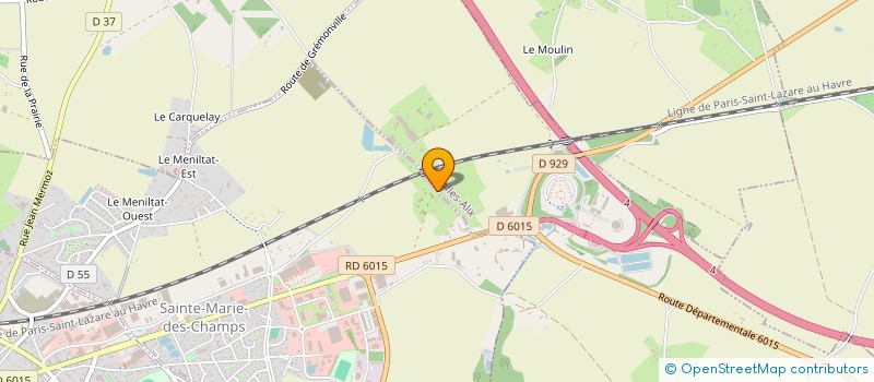 localisation de l'entreprise SHOWROOM AUTOMOBILES  SAINTE-MARIE-DES-CHAMPS