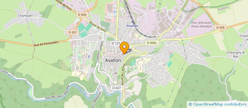 localisation de l'entreprise SHOWTIME  AVALLON