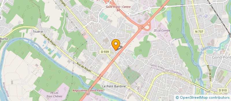 localisation de l'entreprise SHOWTIME FILMS à SAINT-YRIEIX-SUR-CHARENTE