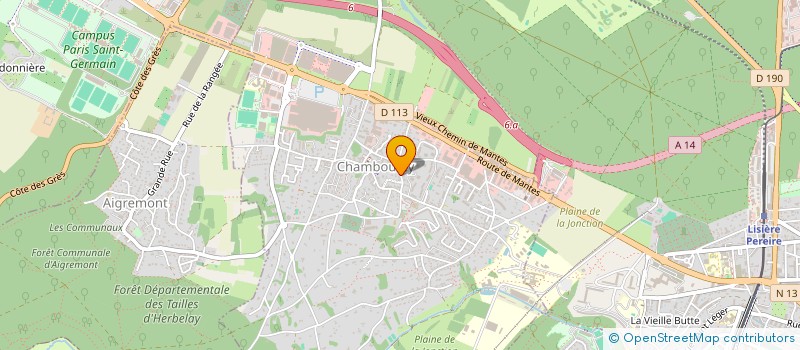 localisation de l'entreprise SHPAK COUSIN  CHAMBOURCY