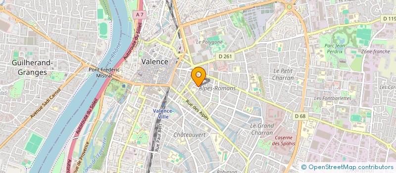 localisation de l'entreprise SHPANI CONSTRUCTION (RENOVATION GENERALE)  VALENCE