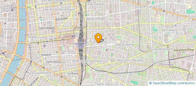 localisation de l'entreprise SHPI EURL (SECURITE HUMAINE PREVENTION INCENDIE) à LYON