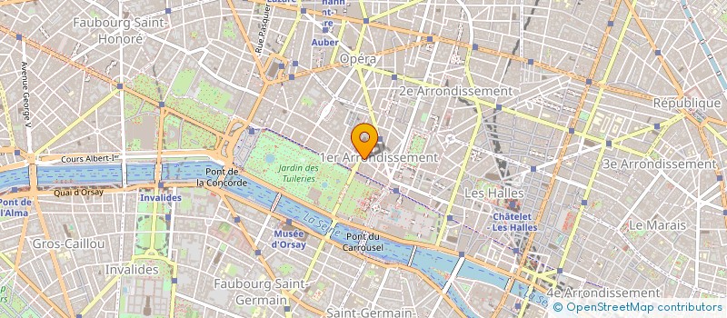 localisation de l'entreprise SHR SAINT HONORE PARIS  PARIS