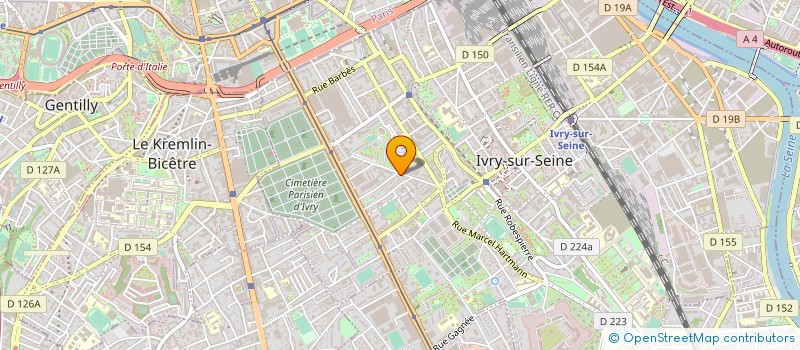 localisation de l'entreprise SHRAC à IVRY-SUR-SEINE