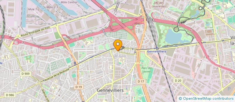 localisation de l'entreprise SHS à GENNEVILLIERS