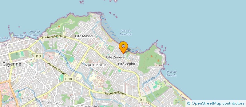 localisation de l'entreprise SHS HOLDING  CAYENNE