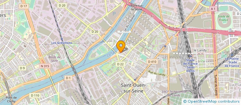 localisation de l'entreprise SHT DECO à SAINT-OUEN-SUR-SEINE