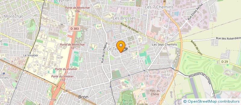 localisation de l'entreprise SHT IMMOBILIER  BRON