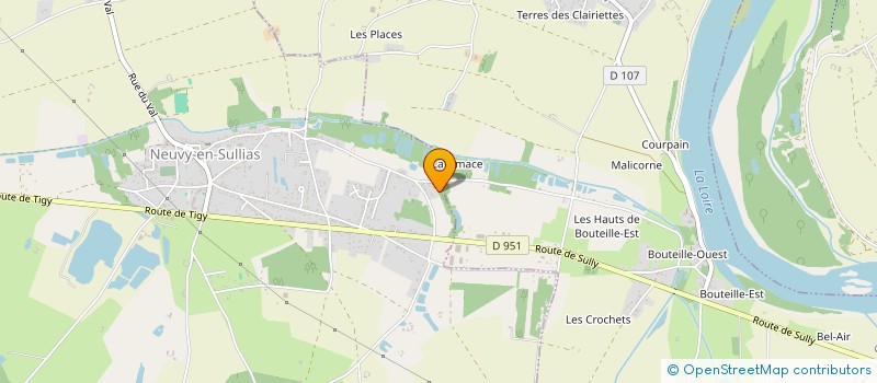 localisation de l'entreprise SHTS S.A.S à NEUVY-EN-SULLIAS