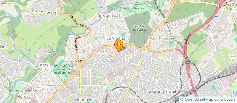 localisation de l'entreprise SHUBIDOO à LIMOGES