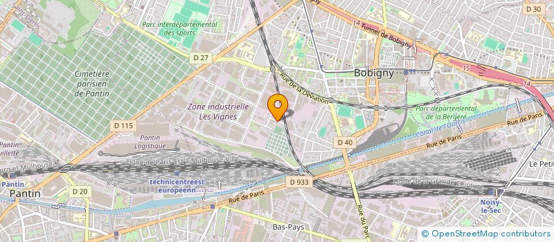 localisation de l'entreprise SHUN-JIE  BOBIGNY