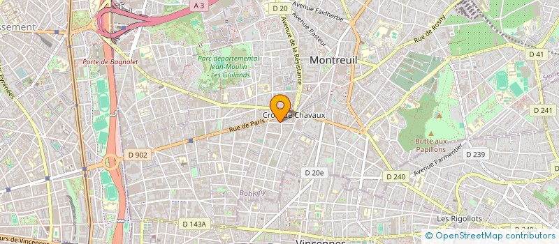 localisation de l'entreprise SHUN XIANG à MONTREUIL