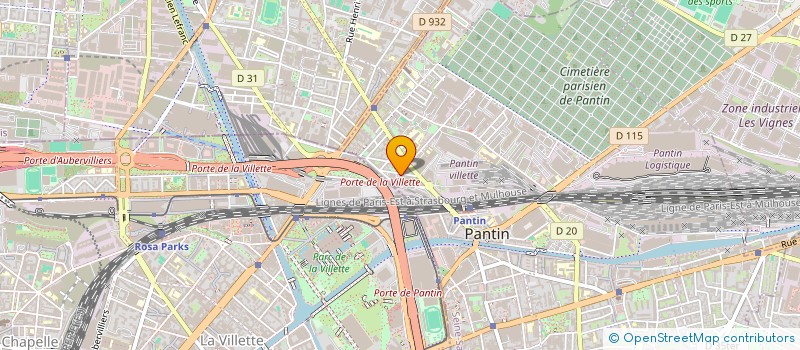 localisation de l'entreprise SHUNLI  PANTIN