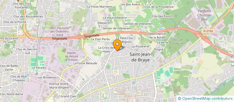 localisation de l'entreprise SHUTTLE 45 à SAINT-JEAN-DE-BRAYE