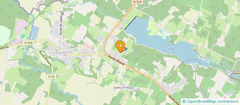 localisation de l'entreprise SHYD  CAZAUBON