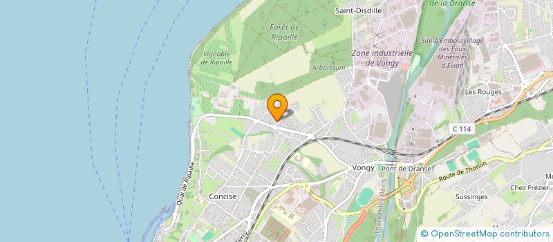 localisation de l'entreprise SI 2A INVEST  THONON-LES-BAINS