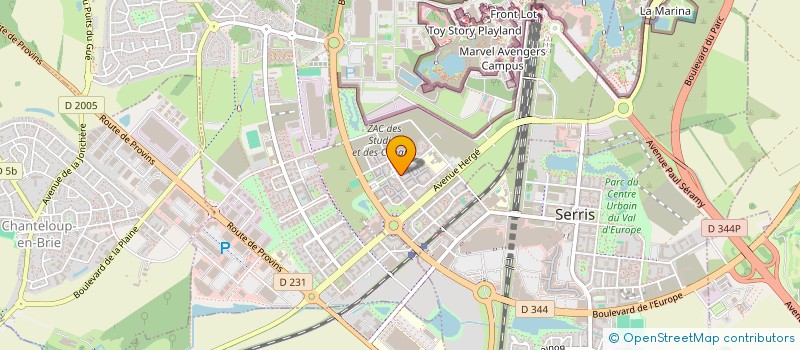 localisation de l'entreprise SI 34 TELECOM  CHESSY