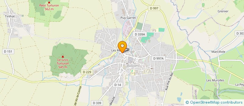 localisation de l'entreprise SI A VOCATION SOCIALE DE LA REGION DE BILLOM à BILLOM