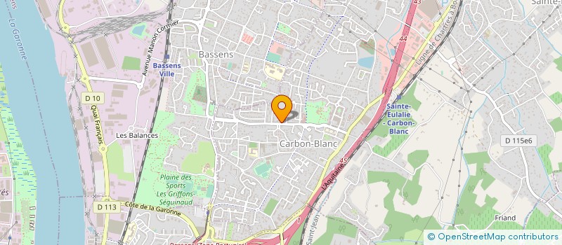 localisation de l'entreprise SI A VOCATION SOCIO-CULTURELLE DU CANTON DE CARBON BLANC ET DE LA RIVE DROITE à CARBON-BLANC