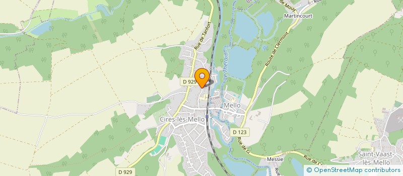 localisation de l'entreprise SI A VOCATION UNIQUE RURAL'OISE à CIRES-LES-MELLO
