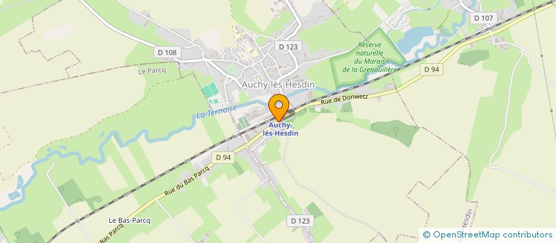 localisation de l'entreprise SI ADDUCT DISTRIB EAU POTABLE REG PARCQ à AUCHY-LES-HESDIN
