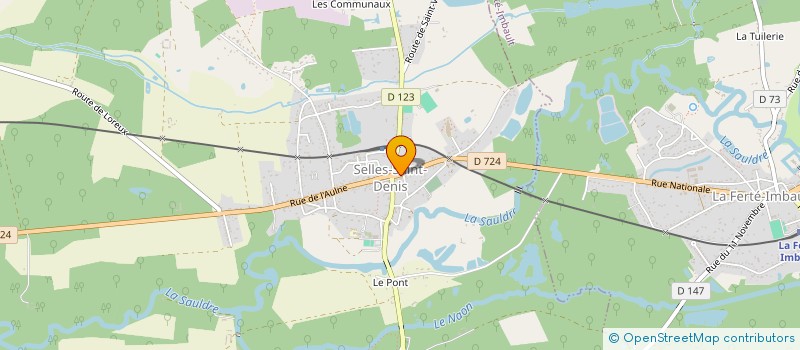 localisation de l'entreprise SI ADDUCTION EAU ET D'ASSAINISSEMENT...  SELLES-SAINT-DENIS