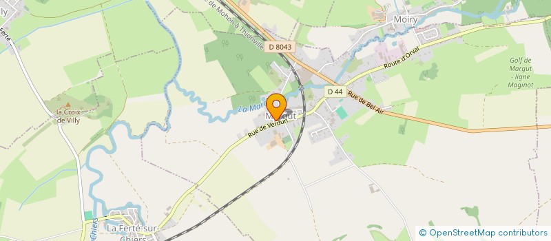 localisation de l'entreprise SI ADDUCTION EAU POTABLE MARGUT MOIRY..  MARGUT