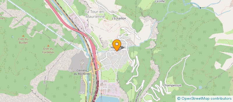 localisation de l'entreprise SI ALIMENTATION AMENAGEMENT DES EAUX DE LA MOYENNE MAURIENNE (SIAEMM) à LA TOUR-EN-MAURIENNE