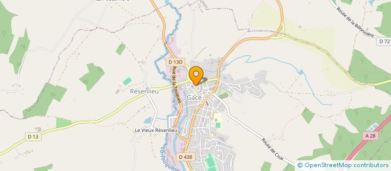 localisation de l'entreprise SI ALIMENTATION EAU POTABLE REGION GACE à GACE
