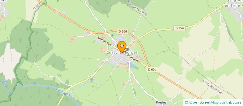 localisation de l'entreprise SI ALIMENTATION EAU TERRE PLAINE MORVAN à CUSSY-LES-FORGES