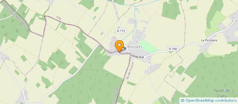 localisation de l'entreprise SI AMENAGEMENT RURAL DE LA REGION DE TILLY  BOISSETS