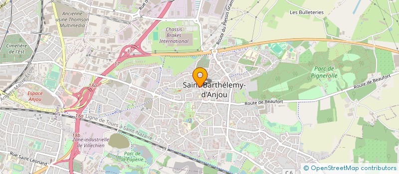 localisation de l'entreprise SI ARTS ET MUSIQUES à SAINT-BARTHELEMY-D'ANJOU