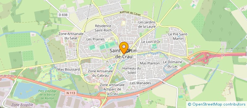 localisation de l'entreprise SI ASSAINISSEMENT DE LA CRAU à SAINT-MARTIN-DE-CRAU