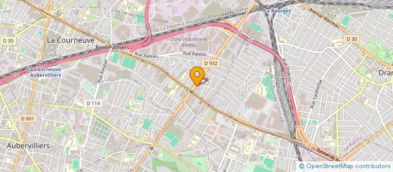 localisation de l'entreprise SI BAT à LA COURNEUVE