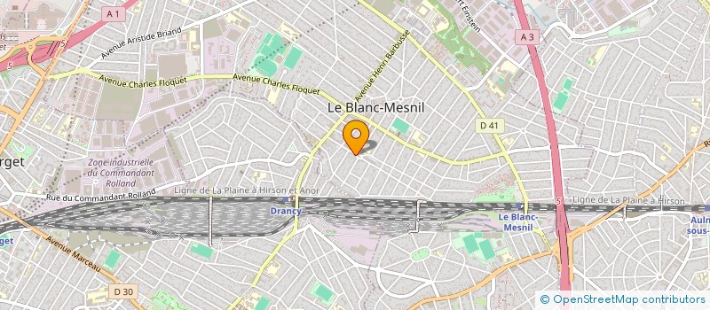 localisation de l'entreprise SI BATEX à LE BLANC-MESNIL