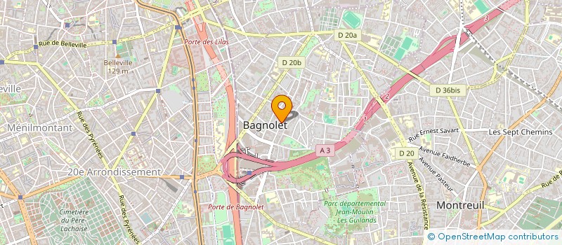 localisation de l'entreprise SI BELTEX à BAGNOLET