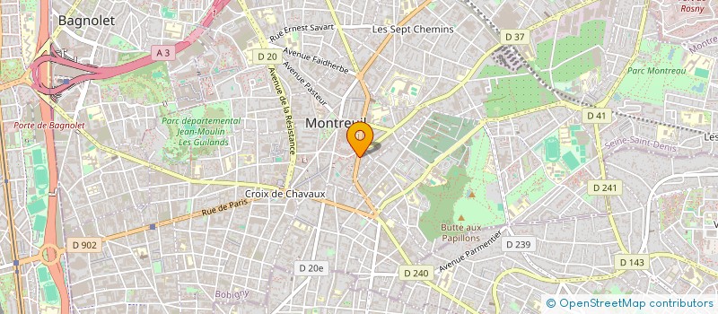 localisation de l'entreprise SI CENTER MONTREUIL à MONTREUIL