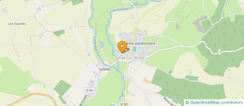 localisation de l'entreprise SI CIRCUITS EQUESTRES PEDESTRES PERCHE à SARGE-SUR-BRAYE