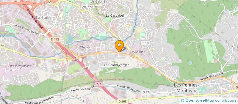 localisation de l'entreprise SI-CREATIVE à LES PENNES MIRABEAU