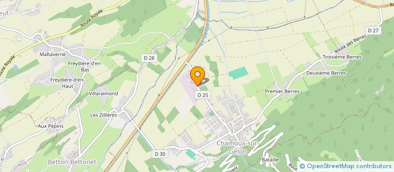 localisation de l'entreprise SI D'ADDUCTION D'EAU DE CHAMOUX S- GELON à CHAMOUX-SUR-GELON