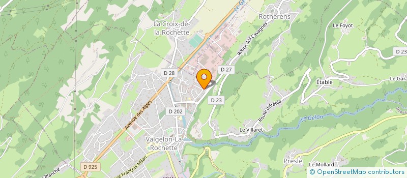 localisation de l'entreprise SI D'ADDUCTION ET DE DISTRIBUTION D'EAU DE LA REGION DE LA ROCHETTE  VALGELON-LA ROCHETTE