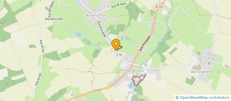 localisation de l'entreprise SI D'ADDUCTION ET DE DISTRIBUTION D'EAU DE LA VALLEE DE LA LYS SUPERIEURE à DENNEBRŒUCQ