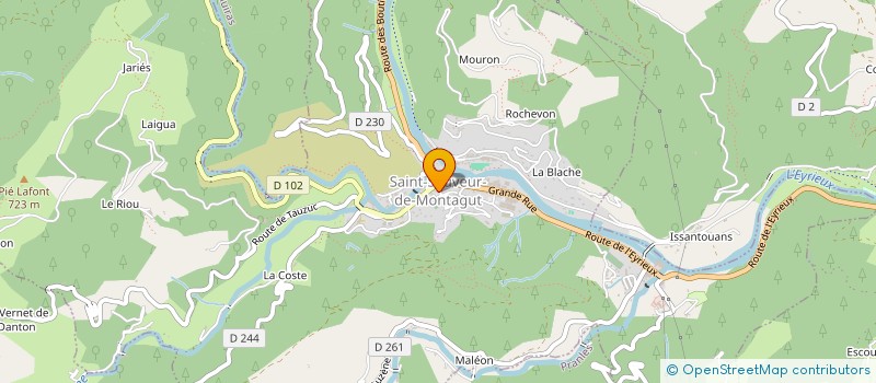 localisation de l'entreprise SI D'AIDE DE PROXIMITE A L'INFORMATIQUE DE GESTION COMMUNALE à SAINT-SAUVEUR-DE-MONTAGUT