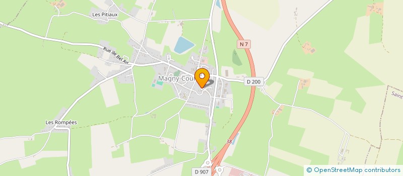 localisation de l'entreprise SI D ALIMENTATION EN EAU POTABLE DE L ALLIER NIVERNAIS  MAGNY-COURS