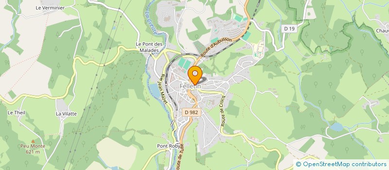 localisation de l'entreprise SI D'ALIMENTATION EN EAU POTABLE HAUTE à FELLETIN