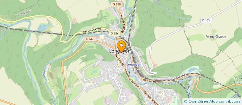 localisation de l'entreprise SI D'AMENAGEMENT DE LA CHIERS ET DE SES AFFLLUENTS  LONGUYON