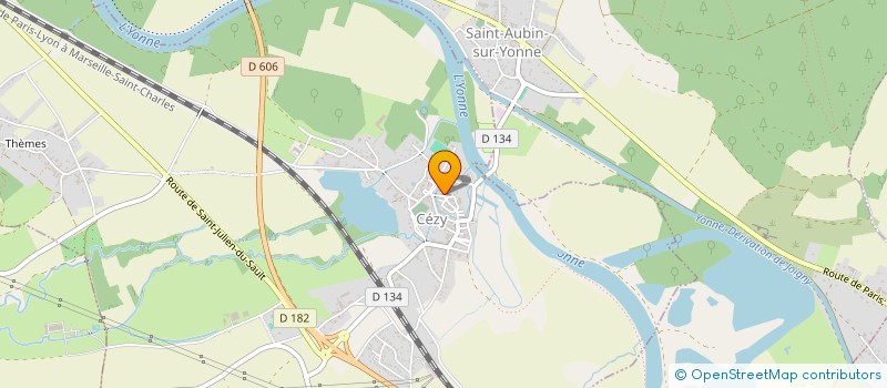 localisation de l'entreprise SI D'ASSAINISSEMENT DE CEZY, LA CELLE SAINT-CYR, SAINT-AUBIN-SUR-YONNE, VILLECIEN (SACESAVI) à CEZY